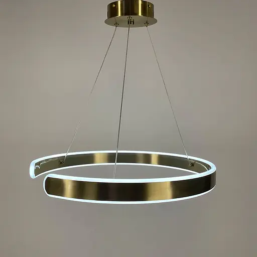 Підвісна латунна люстра у сучасному дизайні Ø 50 см | Арт. A 247-500 AB | Line F - фото 2