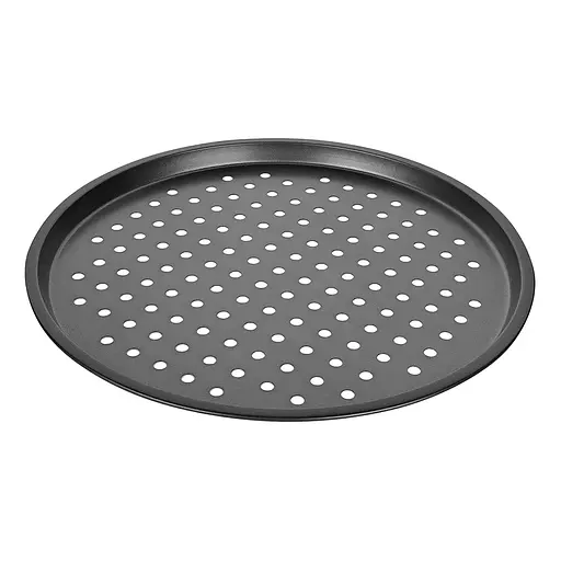 Форма для випічки піци перфорована з антипригарним/тефлоновим покриттям Ø 29 см, Kitchen Master Чорний 86712 - фото 5