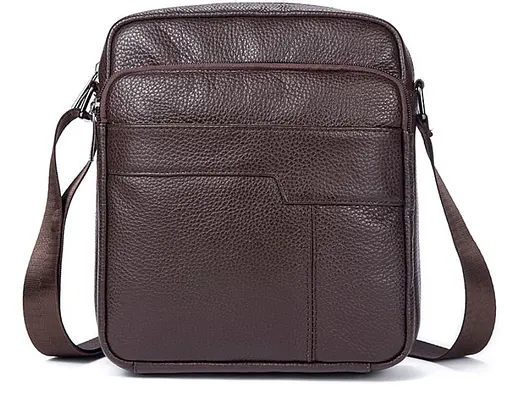 Чоловіча шкіряна сумка Vintage 20х22х6,5 см sum0012378 - фото 1