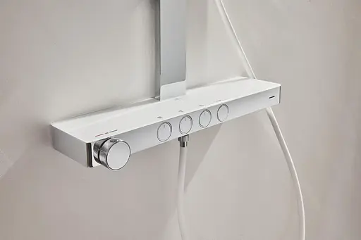 Душова система з термостатом для настінного монтажу Grohe Rainshower Aqua Pure 1016800000, Хром - фото 7