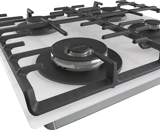 Варильна поверхня Gorenje газова на склі, 60см, чавун, білий - фото 6