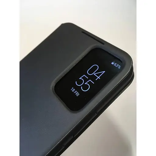 Оригинальный чехол-книжка Samsung S-View Clear View Cover для Galaxy S22 Plus (6.6") Черный EF-ZS906CBEGRU - фото 5