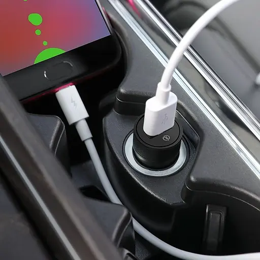 Автомобільний зарядний пристрій Hoco Z32A Flash Power USB-A Black (717788) [151282] - фото 9