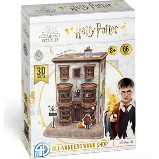 Пазл 4D Puzz 3D Крамниця чарівних паличок Олівандера Гаррі Поттер Ollivander Wand Shop Set 3D puzzle 66 ел. (4dpuz004) - фото 1