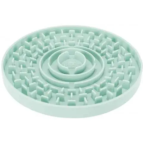 Миска Trixie Junior для медленного кормления щенков голубая пластик d 15 см