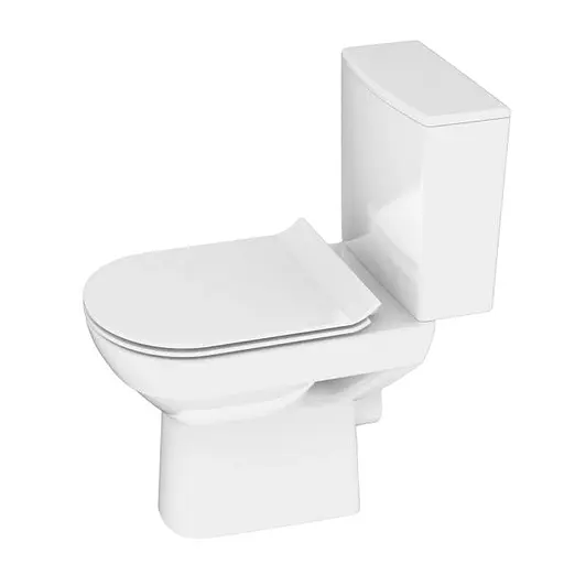 Унітаз-компакт Cersanit City 604 CleanOn 011 3/5 л з дюропластовим сидінням Slim SoftClose+QuickRelease 30412 - фото 1