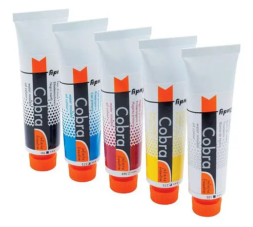 Набір водорозчинних олійних фарб Cobra 5х40 мл - фото 2