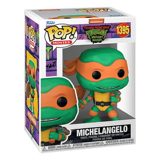 Коллекционная фигурка Funko Pop Фанко Поп Черепашек-ниндзя TMNT Микеланджело Michelangelo 10см FP TMNT M 1395 - фото 3