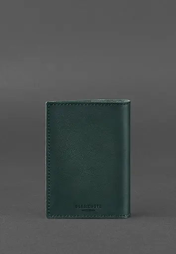 Кожаная обложка для военного билета (под военно-учетный документ) 7.4 А5 зеленая - фото 5