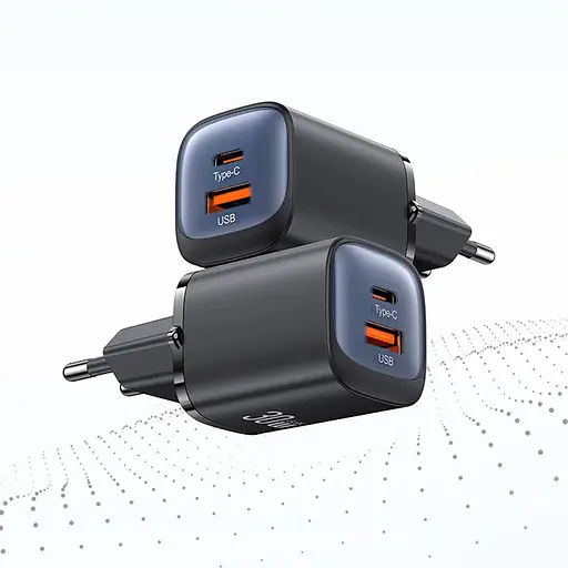 МЗП Usams US-CC254 GaN HC Ser. 30W (1USB-A/1C) Black - фото 5