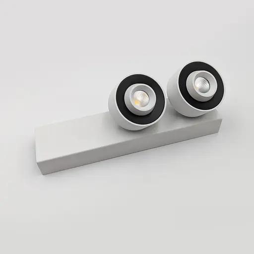 Накладний світильник Skarlat RSLC74126-2 2x7W WH+BK 4000K - фото 3