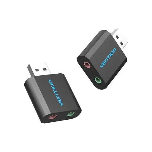 Зовнішня звукова карта Vention USB External Sound Card (VAB-S17-B) адаптер - фото 2