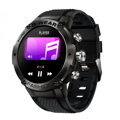 Умные наручные смарт часы Smart Sport G-Wear (Black) - фото 3