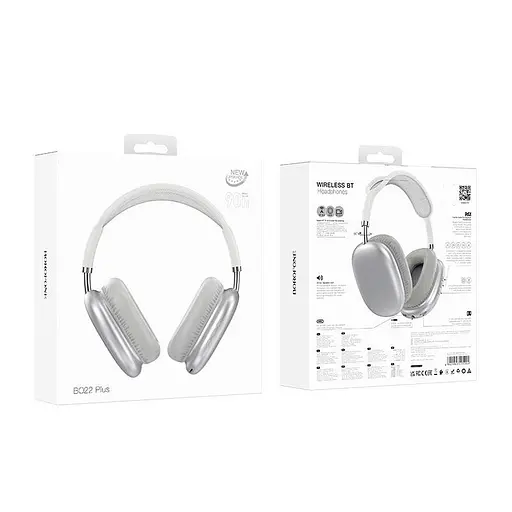Навушники Borofone Elegant BT headphones BO22 Plus BT5.4, AUX/TF, 90h - фото 2