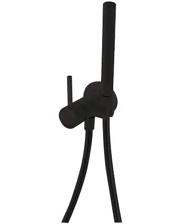 Набір гігієнічного душу прихованого монтажу Tres Max 134123NM, Чорний матовий - фото 1