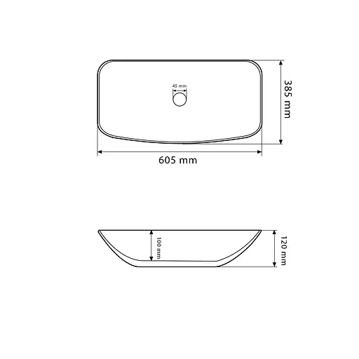 Умивальник VBI Silvi 60 white накладний VBI-015100, Білий - фото 2