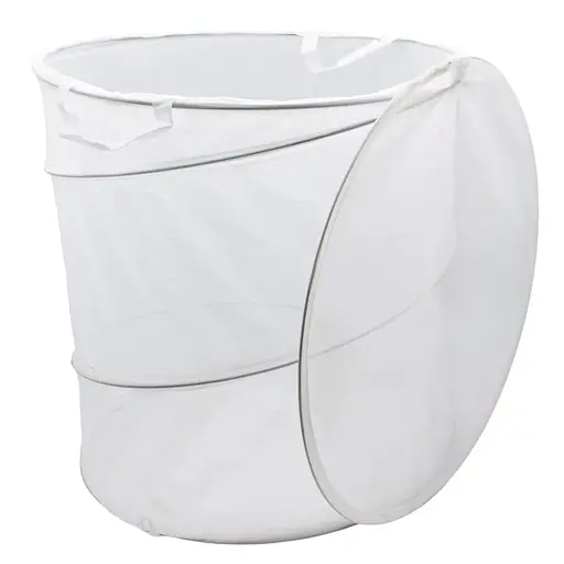 Кошик-бочка на пружині Handy Home Хмарка з кришкою на липучках 50х45х45 см білий (UC-132) - фото 2