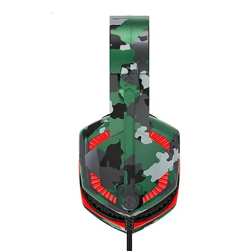 Дротова ігрова гарнітура Hoco Gaming headphones Hi-Res ESD08, USB, 2x3.5mm, 2m, Camouflage-Green - фото 3