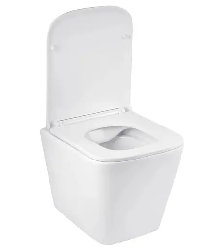 Унитаз подвесной безободковый Kroner Eifel WHI493436 RIMLESS с сиденьем Slim Duroplast / Soft-close / Quick relase (KE493436WHIR) (CV029611) - фото 2
