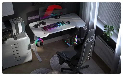 Компьютерный стол HUZARO Hero 2.6 White - фото 9