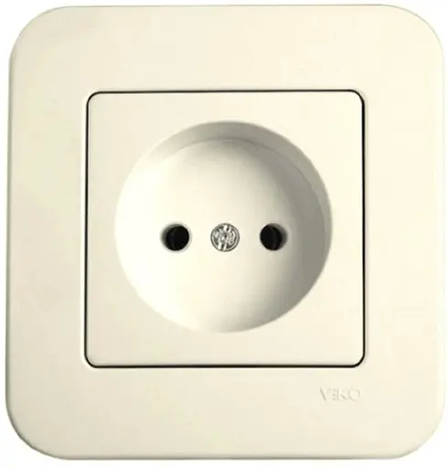 Розетка без заземлення VIKO Rollina кремовий (90421007)