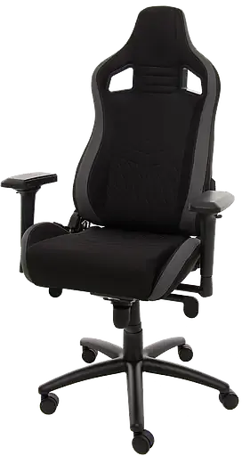 Геймерское кресло GT Racer черное с серым (X-0712 Shadow Gray) - фото 3