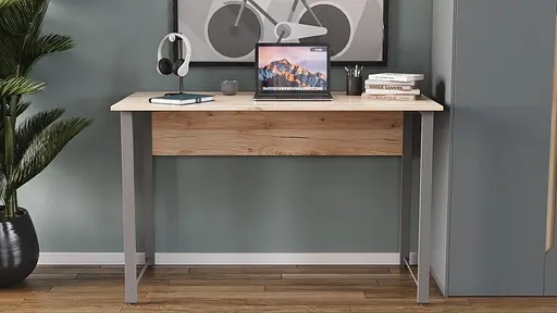 Компьютерный стол Ferrum-decor Курт 75x100x70 серый ДСП Дуб Сан-Марино 32мм (FRD-101865) - фото 6