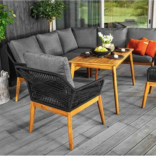 Комплект садовой мебели Di Volio Albenga черный - фото 10