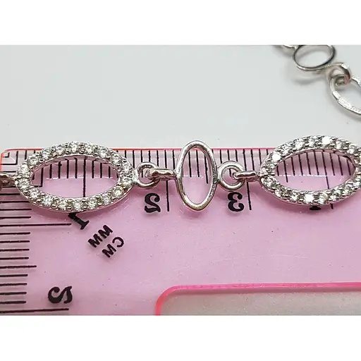 Серебряный браслет Qvaliz с фианитами. 905-00325 17 - фото 2