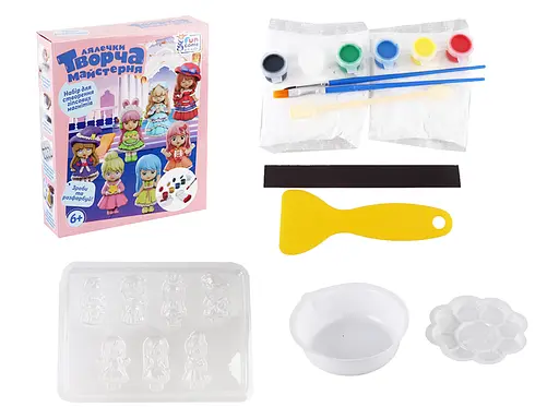 Творческая мастерская 4FUN Game Club Куклы, краски, формы, гипс