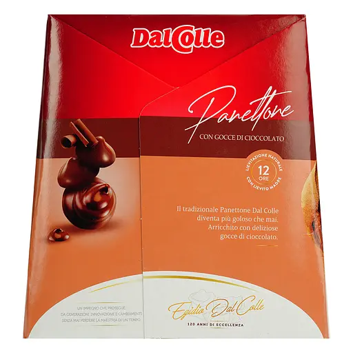 Уцінка. Кекс Dal Colle Panettone Gocce Cioccolato з шоколадними крихтами 750 г - фото 3