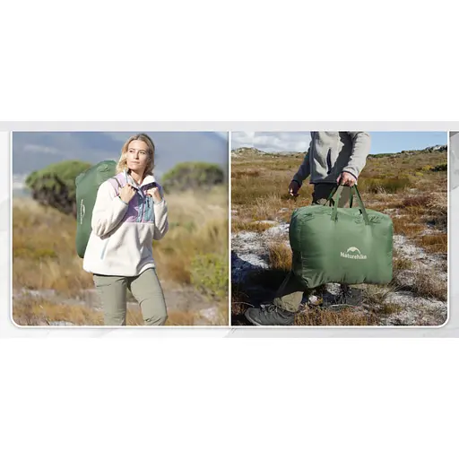 Спальний мішок двомісний Naturehike CNK2350WS019 із подушками (Зелений) - фото 3