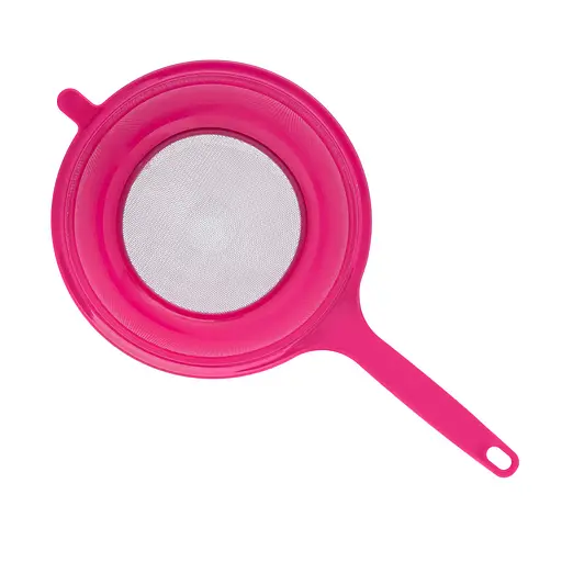 Набор сито со съемной лейкой воронкой пластик диаметр 18 см высота 16 см, Woodly Розовый 84914 - фото 10