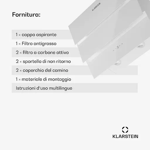 Вытяжка Klarstein Antonia 60 305 м³/час (10045307) - фото 2