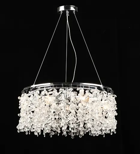 Люстра подвесная хрустальная S2490/7, Хром