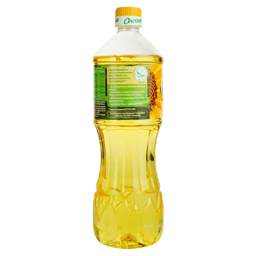 Олія соняшникова Олейна Пресова рафінована 0.85 л (781549) - фото 2