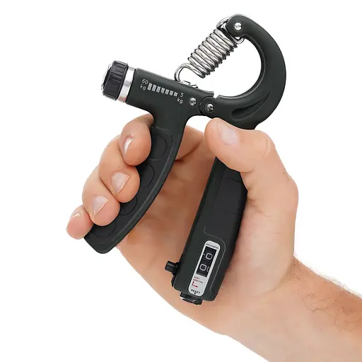 Еспандер кістьовий Cornix 5-60 кг з регульованим навантаженням та лічильником XR-0262 Black - фото 3