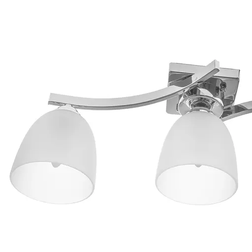 Люстра стельова Brille в спальню E27 60W CH/FG (LK-624C/3) - фото 5