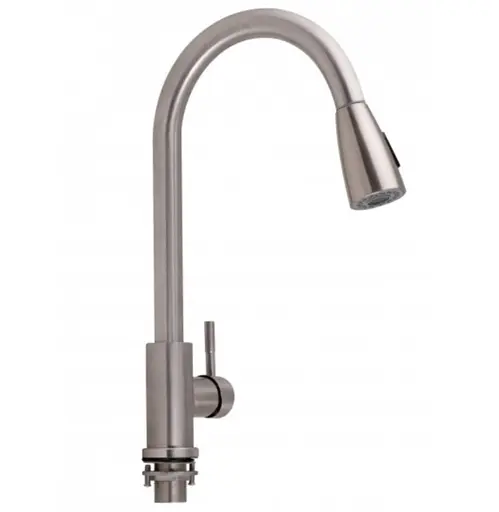 Смеситель для кухни с выдвижным изливом Lidz (NKS) 12 32 015FL-8 - фото 1