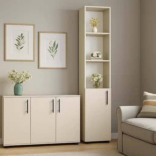 Пенал ОП-713 Orange-Line 350х347х1825 Кашемір - фото 2