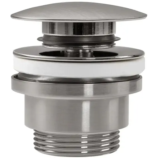 Донний клапан для умивальника Rea click-clack nikiel brushed REA-A6000, Никель - фото 1