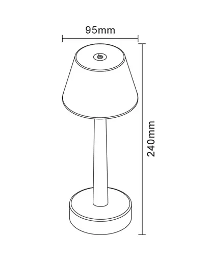 Вуличний портативний світильник Zuma Line Color LED 1x0.5W 3000K 35Lm IP44 чорний - фото 2