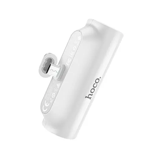 Зовнішній акумулятор Hoco 4000mAh DB16 Straight with Micro USB holder - фото 2