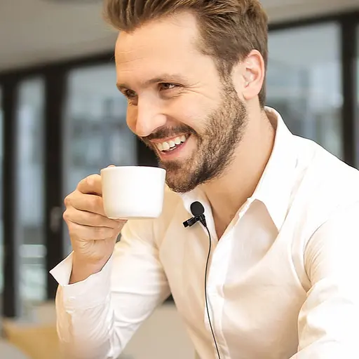 Мікрофон петличний Hoco L14 3.5 mm 2m чорний - фото 6