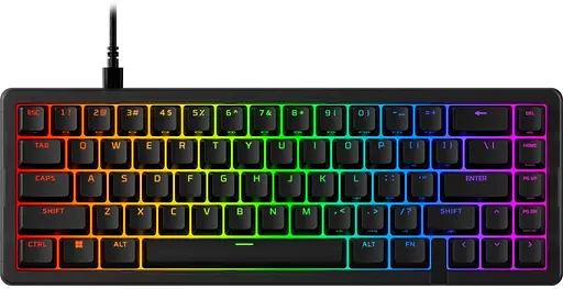 Клавиатура HyperX Alloy Origins 2 65key Red USB-A Hot-Swap EN/UA RGB Black (B4QS3AA) - фото 1