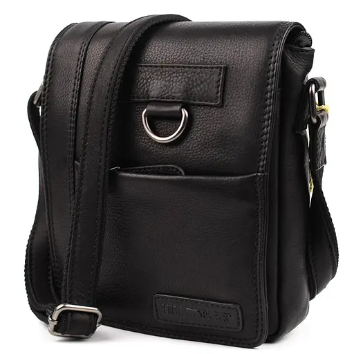Кожаная мужская сумка через плечо Hill&Burry 19х25х5 см sum0025728 - фото 1