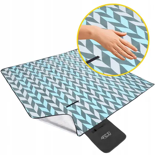 Коврик для пикника и кемпинга 4FIZJO 200 x 200 см складной 4FJ0391 (P-5907739317193) - фото 4