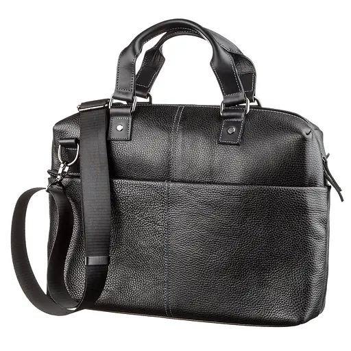 Чоловіча шкіряна сумка для ноутбука SHVIGEL 37х25,5х7,5 см sum0012565 - фото 2