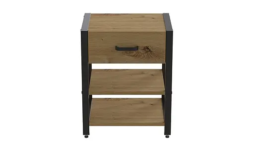 Тумба универсальная Ferrum-decor Вивьен 1/2 50x41x40 черный ДСП Дуб Артизан 16мм (FRD-104123) - фото 5