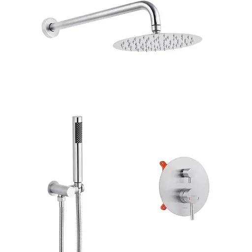 Душова система прихованого монтажу Kroner KRP Edelstahl Klassisch - ESG082 CV029973, Нержавіюча сталь - фото 1